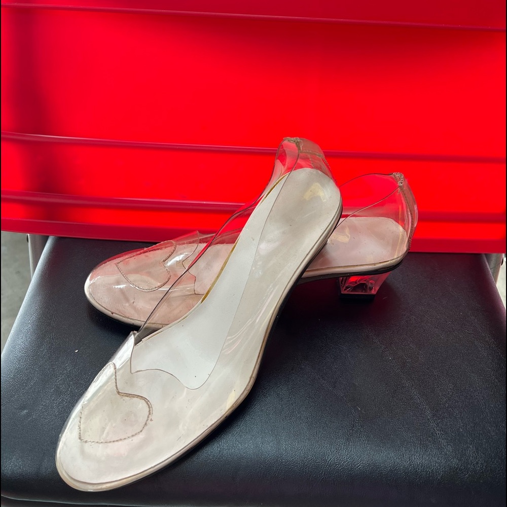 LADIES GLASS SHOES - MEDIUM - 7/8